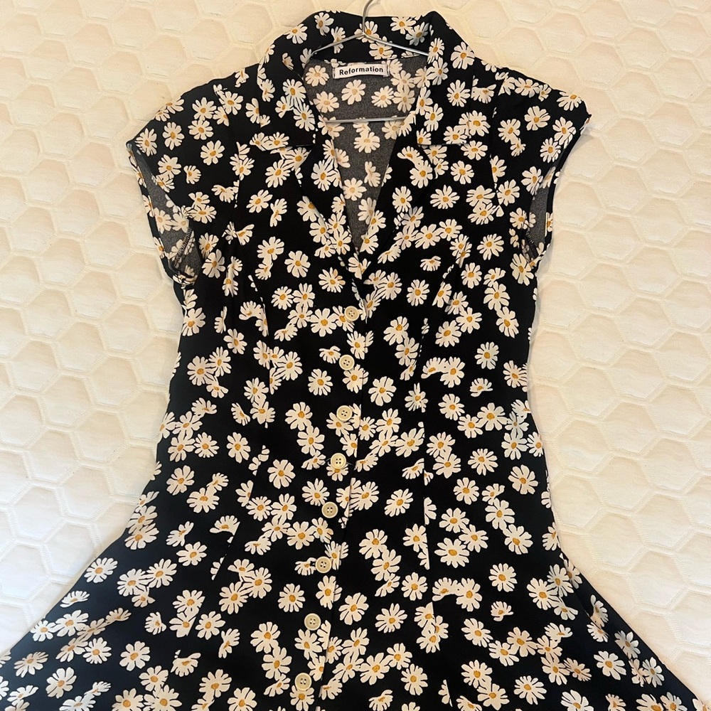 Reformation Button Up Daisy Dress